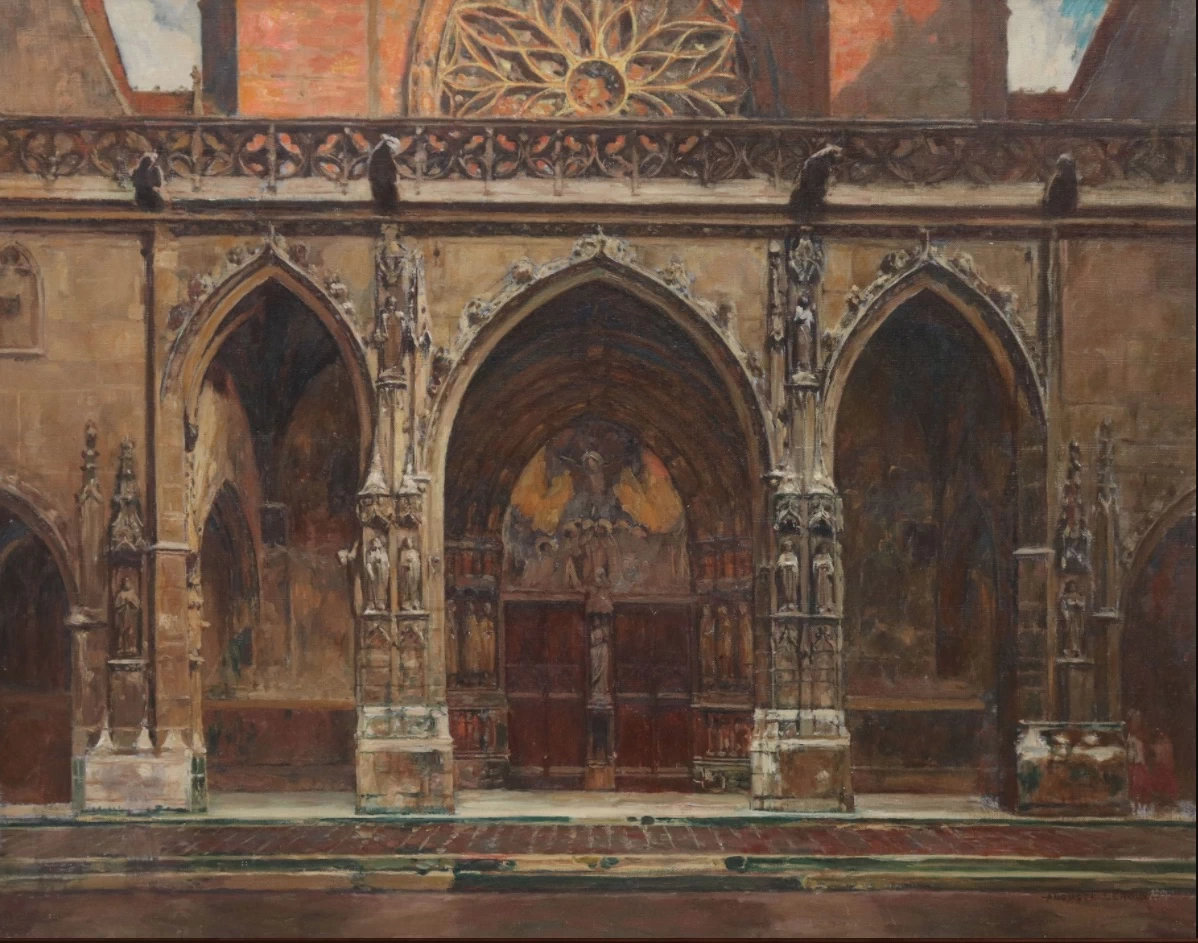 Il portico di Victor Mottez a Saint - Germain, l'Auxerrois, dettaglio